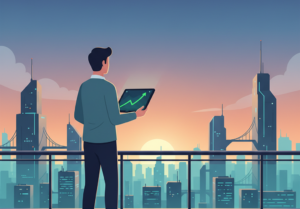 A founder analyzing positive startup funding trends for 2026.